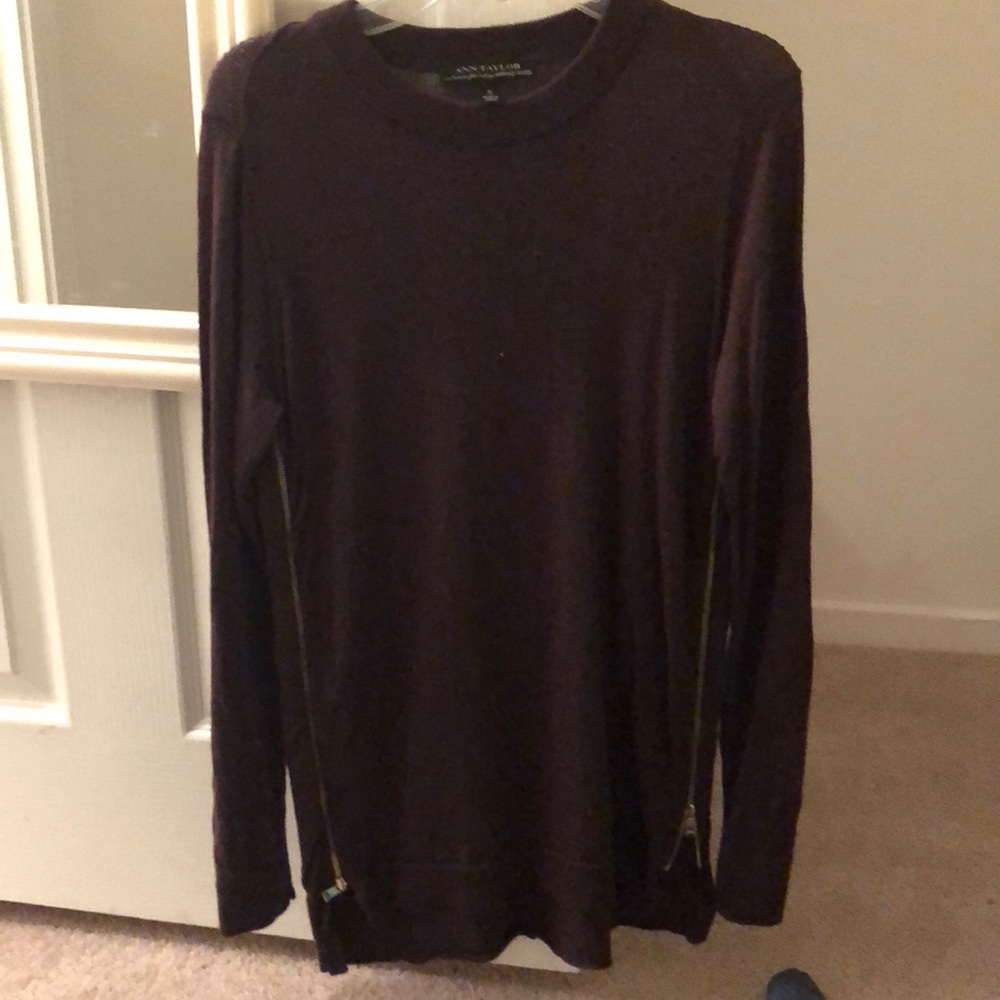 Deep purple Ann Taylor sweater
